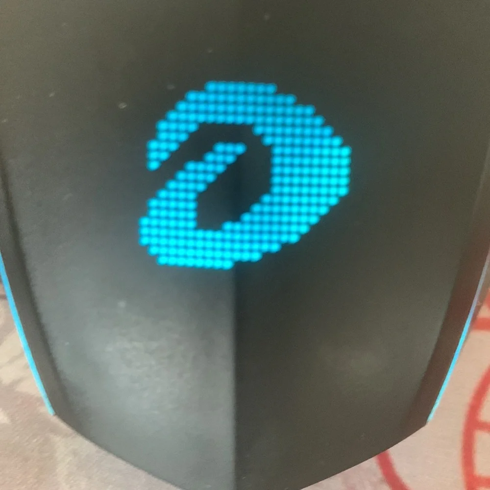 Black multi-functional luminous mouse given by colleagues
